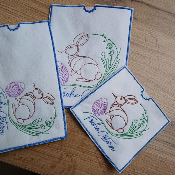 ITH - Stickdatei Schokoladenhülle Hase mit Ei